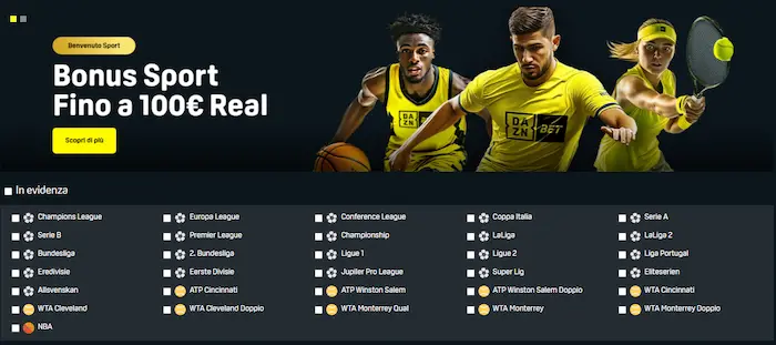 DaznBet Casino Italy sports