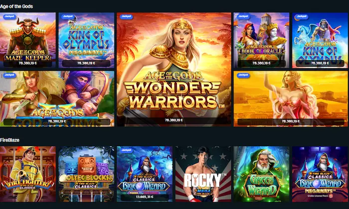 DaznBet Casino Italy games
