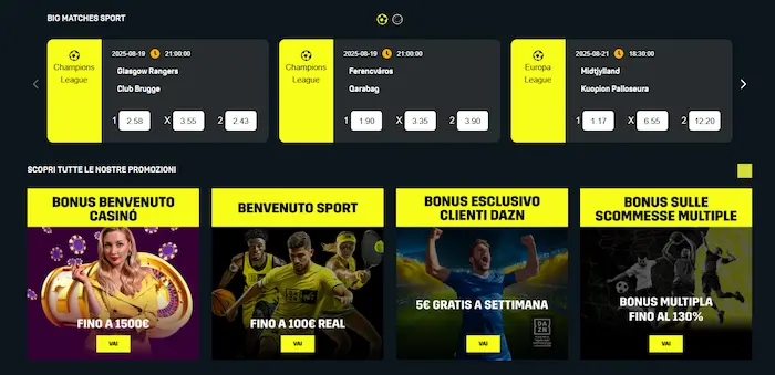 DaznBet Casino Italy sport